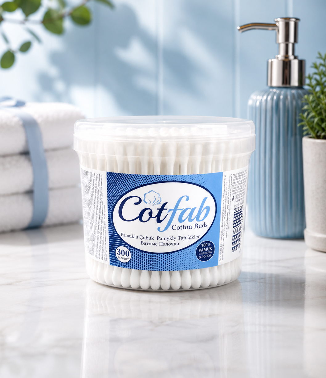 Cotfab qulaq pambıq çubuqları