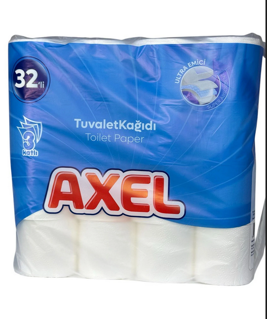 Tualet kağızı Axel, 3 qatlı