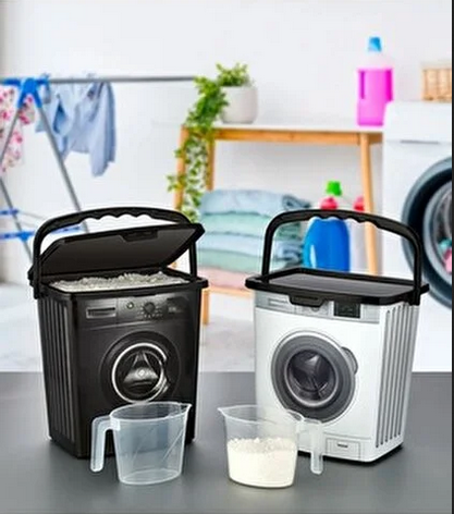 Yuyucu toz üçün konteyner, plastik, məhsul çeşiddə 5-6 L